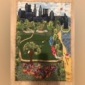 Handmade New York City Decorative Quilt Wall Hanging